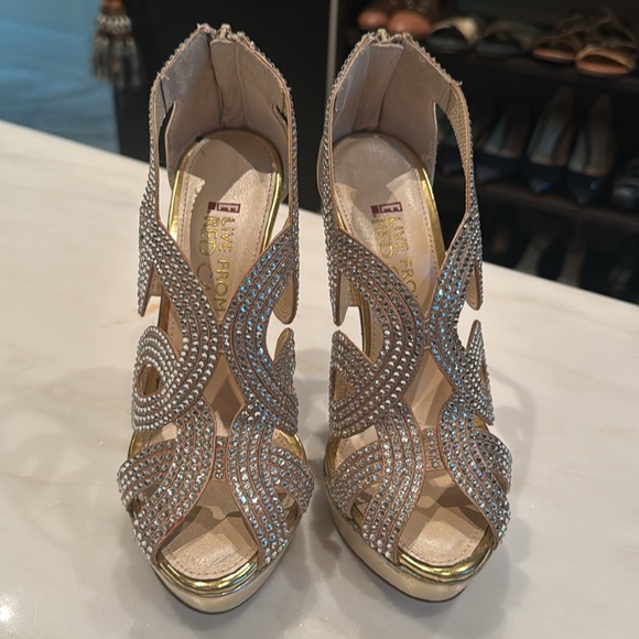 Rhinestone platform heels, E live from the red carpet collection - Picture 3 of 9